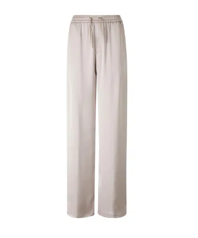 Herno Wide-leg Casual Pants In White