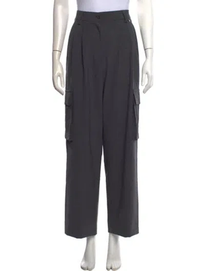 Pre-owned Herno Wide Leg Pants In Gray