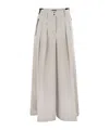 Herno Women Nylon Skirt Trousers In Gray