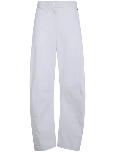 Herno Wide Leg Trousers In Blue