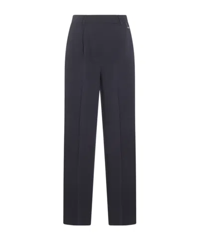 Herno Wide-leg Trousers In Black