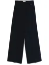 Herno Wide-leg Trousers In Blue