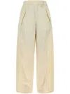 Herno Pantalone In Nylon Avorio  Donna In Neutrals