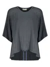 Herno Viscose T-shirt In 灰色