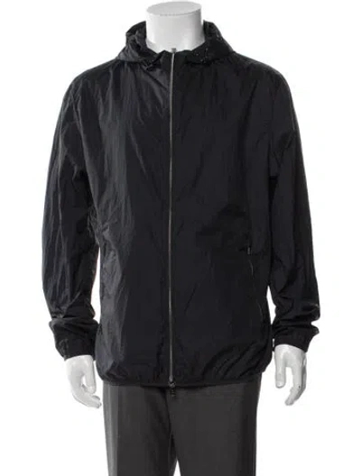 Pre-owned Herno Windbreaker In Blue