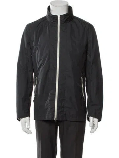 Pre-owned Herno Windbreaker In Gray