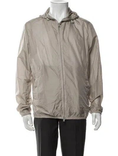 Pre-owned Herno Windbreaker In Grey