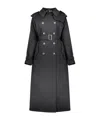 Herno Double-breasted Belted Trench Coat In Black