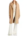 Herno Windguard Wool Blend Maxi Coat In Brown