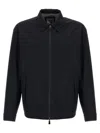 Herno Windproof Jacket Collared Side Pockets In Black