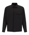 Herno Windproof Polyamide Overshirt In Black