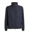 Herno Windproof Short Zip-up Jacket In Navy