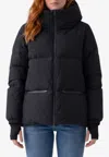 Herno Windproof Down Jacket Two Layer Design In Black