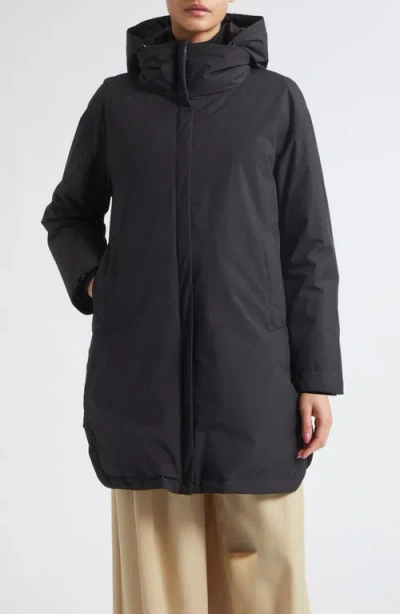 Herno Windstopper Hooded Parka In Black