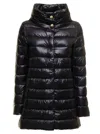 Herno Amelia Black Nylon Down Jacket In Black