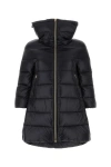 Herno Black High Neck Down Jacket In Black
