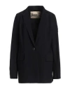 Herno Woman Blazer Midnight Blue Size 6 Polyamide, Elastane In Blue