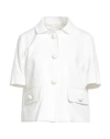 Herno Woman Blazer White Size 4 Cotton In White