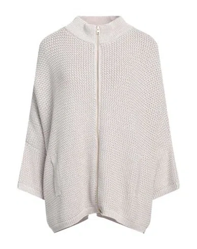 Herno Woman Cardigan Beige Size 8 Cotton, Viscose, Polyamide, Metallic Fiber In White