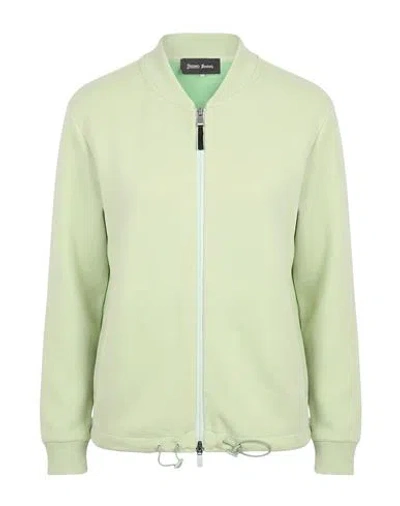 Herno Woman Cardigan Light Green Size 6 Cotton, Polyester, Elastane