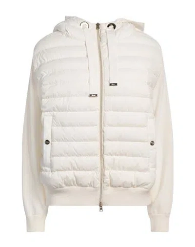 Herno Woman Cardigan Off White Size 2 Wool, Polyamide