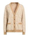 Herno Woman Cardigan White Size 10 Cotton, Viscose, Polyester In Neutral