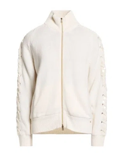 Herno Woman Cardigan White Size 6 Cashmere