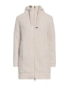 Herno Woman Coat Beige Size 10 Wool, Polyamide, Elastane, Cotton, Polyester