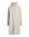 Herno Zip-fastening Herringbone-pattern Coat In Neutral