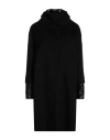 Herno Woman Coat Black Size 12 Virgin Wool, Polyamide