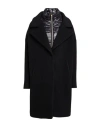 Herno Woman Coat Black Size 16 Wool, Polyamide