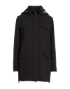 Herno Woman Coat Black Size 6 Polyester, Elastane In Black