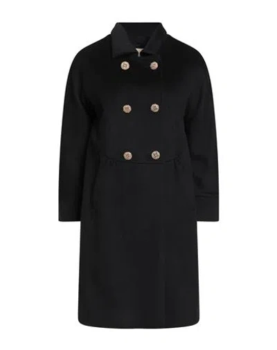 Herno Woman Coat Black Size 6 Virgin Wool
