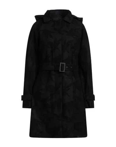 Herno Woman Coat Black Size 6 Wool, Polyamide