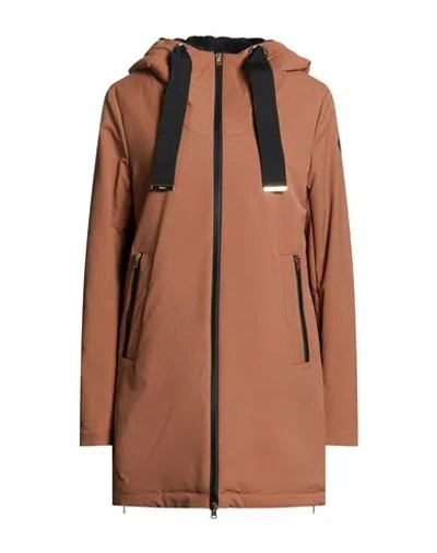 Herno Woman Coat Brown Size 4 Polyester