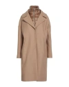 Herno Padded-collar Single-breasted Long Sleeved Coat In Neutral