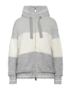 Herno Woman Coat Light Grey Size 12 Synthetic Fibers, Mohair Wool, Alpaca Wool, Wool, Cashmere In Grey