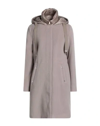 Herno Woman Coat Lilac Size 12 Alpaca Wool, Wool, Polyamide In Purple