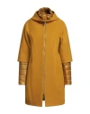Herno Woman Coat Marigold Size 6 Wool, Polyamide, Cotton, Acetate In Yellow