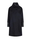 Herno Woman Coat Midnight Blue Size 12 Virgin Wool, Polyamide