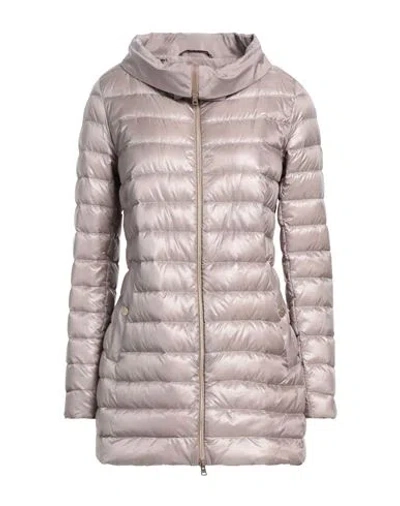 Herno Woman Puffer Beige Size 4 Polyamide, Polyester