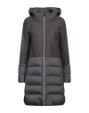 Herno Woman Down Jacket Grey Size 6 Wool, Polyamide, Polyurethane