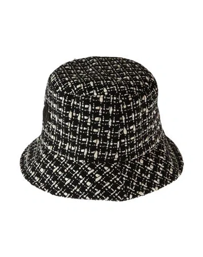 Herno Woman Hat Black Size S Cotton, Polyester, Polyamide, Acrylic, Viscose