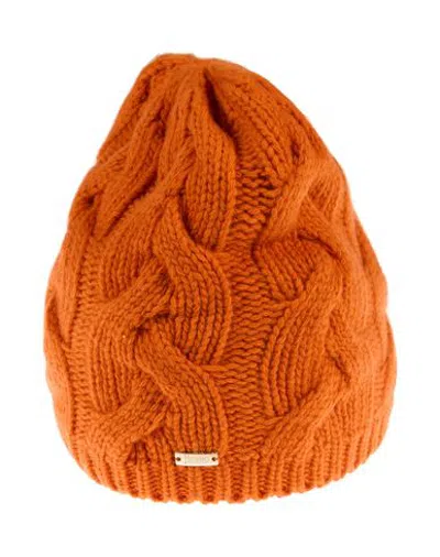Herno Woman Hat Orange Size Onesize Wool