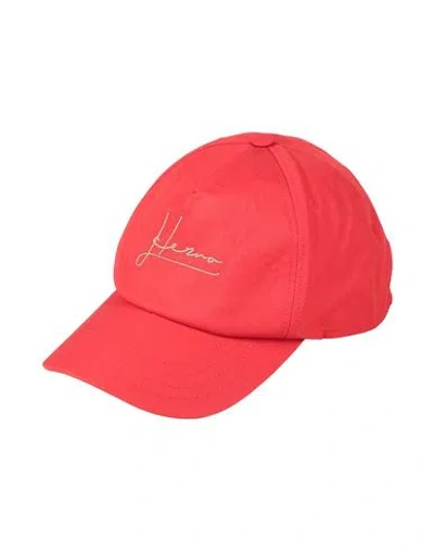 Herno Woman Hat Red Size Onesize Cotton