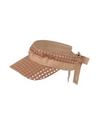 Herno Woman Hat Sand Size S Polyamide, Cotton, Viscose, Pvc - Polyvinyl Chloride In Beige