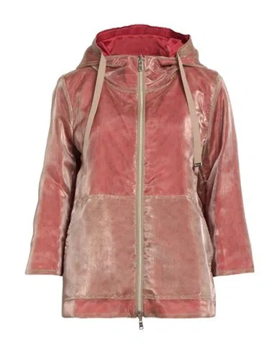 Herno Woman Jacket Beige Size 6 Polyamide, Polyester In Pink