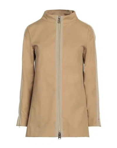 Herno Woman Jacket Beige Size 8 Cotton, Viscose