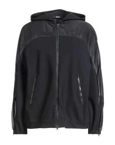 Herno Woman Jacket Black Size 10 Polyamide, Elastane, Cotton, Viscose