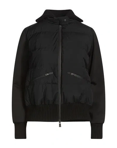Herno Woman Jacket Black Size 6 Cotton, Polyamide